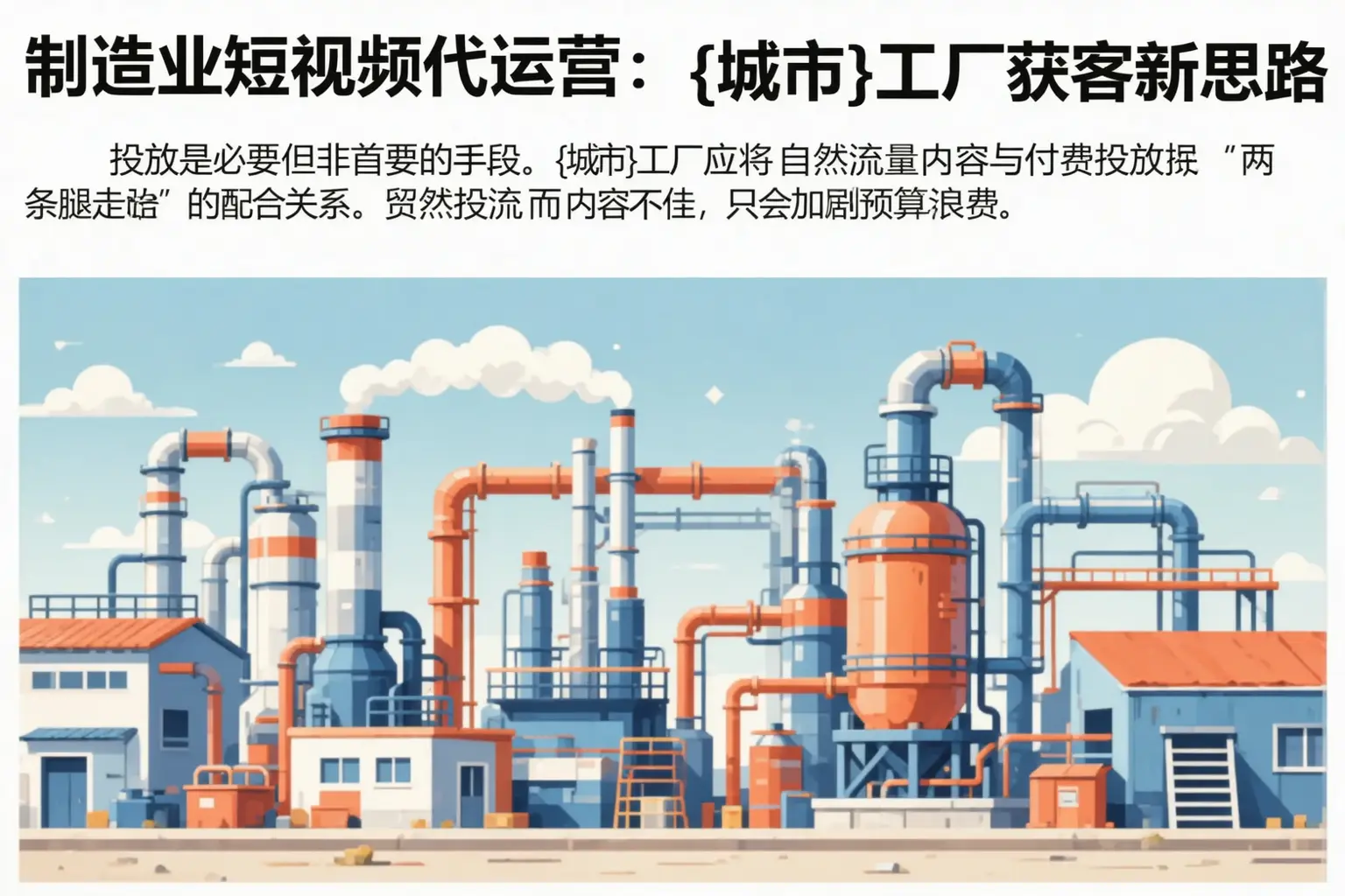 制造业短视频代运营：两江新区工厂获客新思路